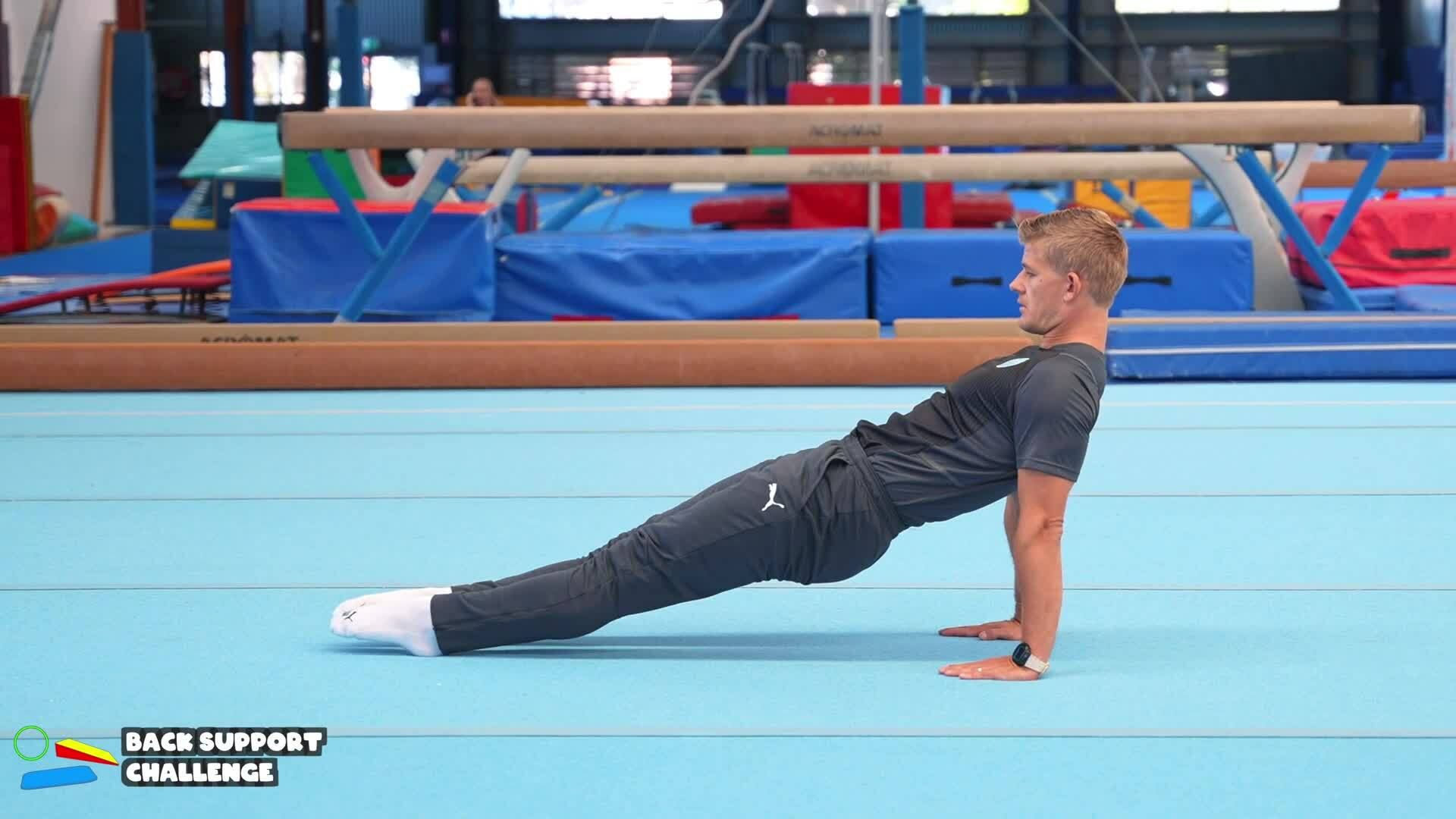Elementary gymnastics - Misc - 3 back support challenge